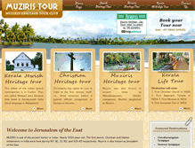 Tablet Screenshot of muziristour.com